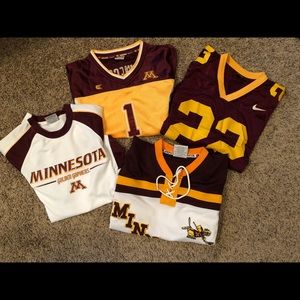 University of MN Gophers Jerseys